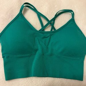 Turquoise Flourish Seamless Bra
